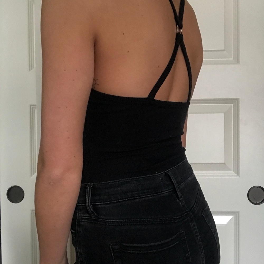 NWT Forever 21 Black Body Suit- SOLD OUT - Picture 2 of 5